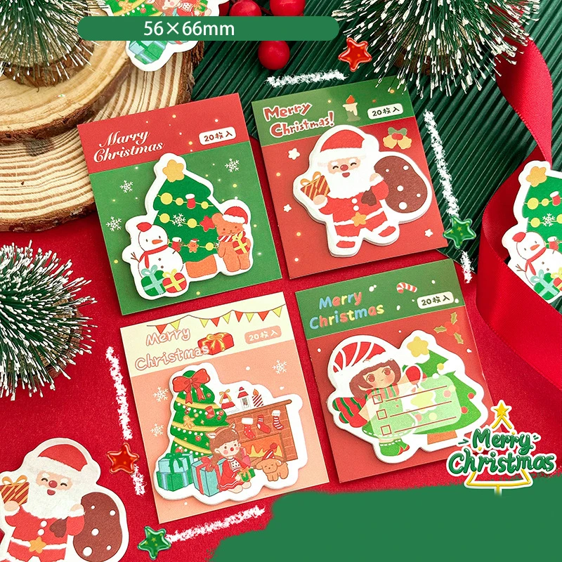 20 Sheets Cartoon Christmas Sticky Notes Students Self-adhesive Plan Message Note Book Stationery Office Supplies Student Gifts
20 Sheets Cartoon Christmas Sticky Notes Students Self-adhesive Plan Message Note Book Stationery Office Supplies Student Gifts