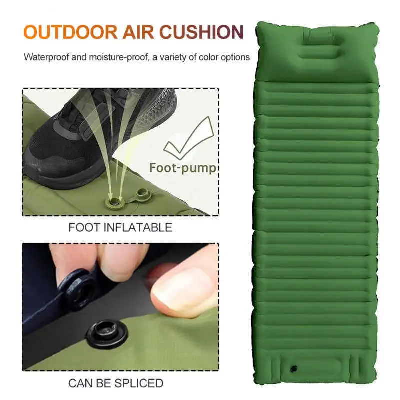 Ultralight Sleeping Pad Portable Camping Mat Inflatable Air Mattress Outdoor Hiking Trekking Picnic Sleeping Mat Picnic Blanket
Ultralight Sleeping Pad Portable Camping Mat Inflatable Air Mattress Outdoor Hiking Trekking Picnic Sleeping Mat Picnic Blanket