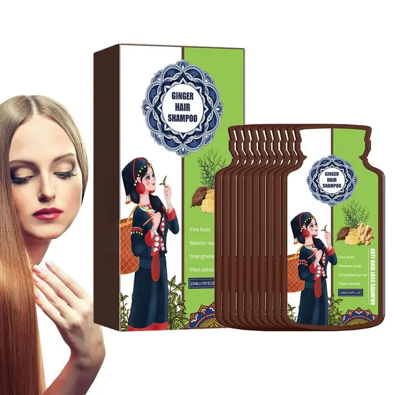 Hair Regrowth Shampoo 10PCS Natural Ginger Hair Regrowth Shampoo Deep Cleansing Nourishing Shampoo Reduce Breakage And Split
Hair Regrowth Shampoo 10PCS Natural Ginger Hair Regrowth Shampoo Deep Cleansing Nourishing Shampoo Reduce Breakage And Split