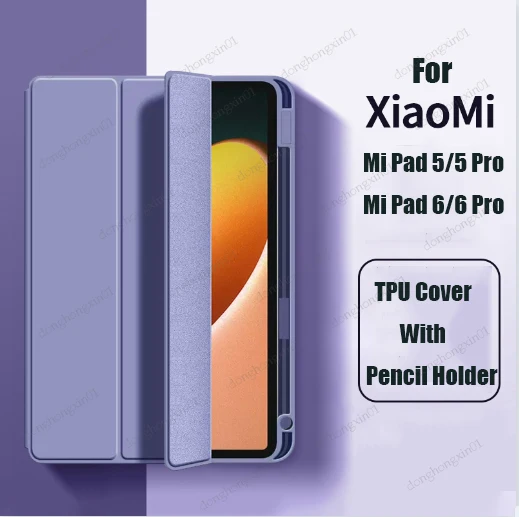 For Xiaomi Mi Pad 6 6 Pro 11 inch Case with Pencil Holder, For MI Pad 5 Pro 11'' Redmi Pad 10.61 Trifold Stand Soft TPU Cover
For Xiaomi Mi Pad 6 6 Pro 11 inch Case with Pencil Holder, For MI Pad 5 Pro 11'' Redmi Pad 10.61 Trifold Stand Soft TPU Cover