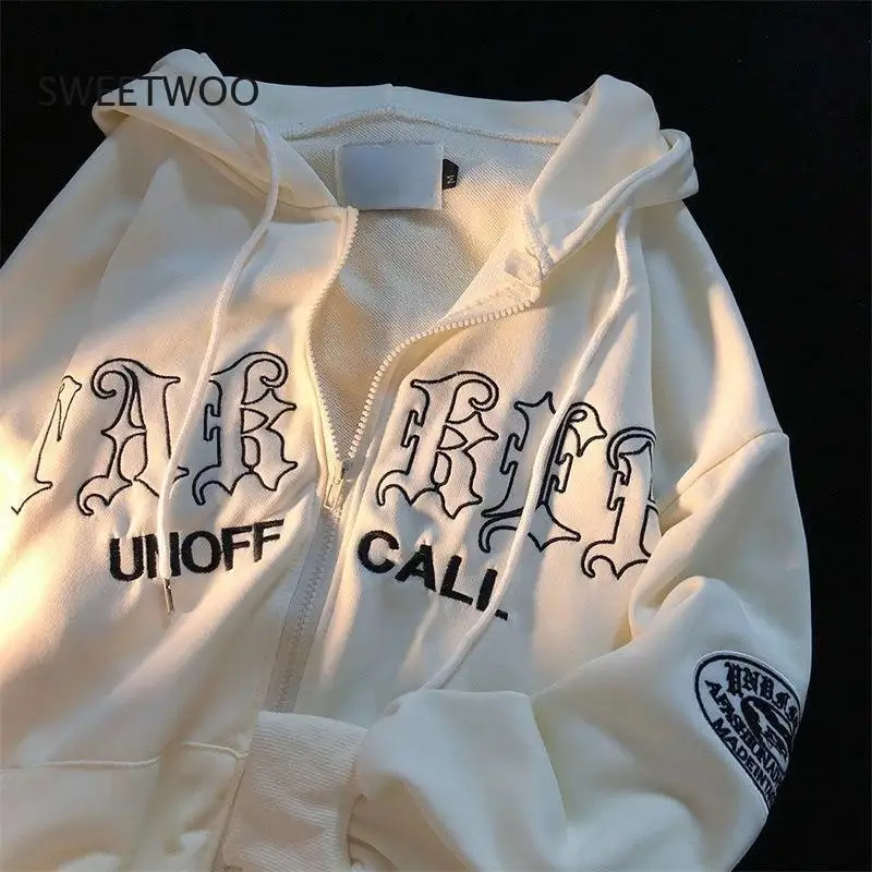 2022 Women Letter Embroidery Hoodies Sweatshirts Harajuku Hoodie Vintage Loose Casual Streetwear Women Clothes Long Sleeve Tops
2022 Women Letter Embroidery Hoodies Sweatshirts Harajuku Hoodie Vintage Loose Casual Streetwear Women Clothes Long Sleeve Tops