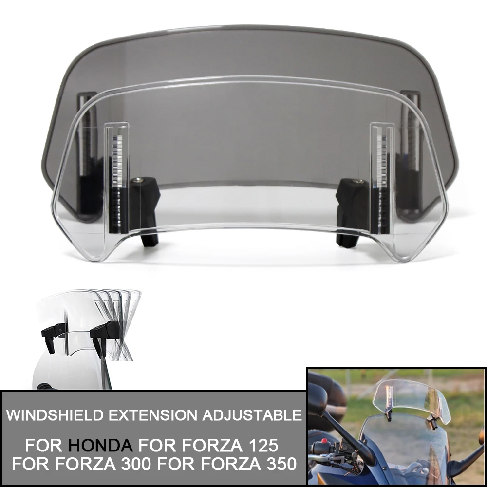 For HONDA For Forza 125 For Forza 300 For Forza 350 750 NSS 350 Motorcycle Windshield Extension Adjustable Spoiler Deflector
For HONDA For Forza 125 For Forza 300 For Forza 350 750 NSS 350 Motorcycle Windshield Extension Adjustable Spoiler Deflector