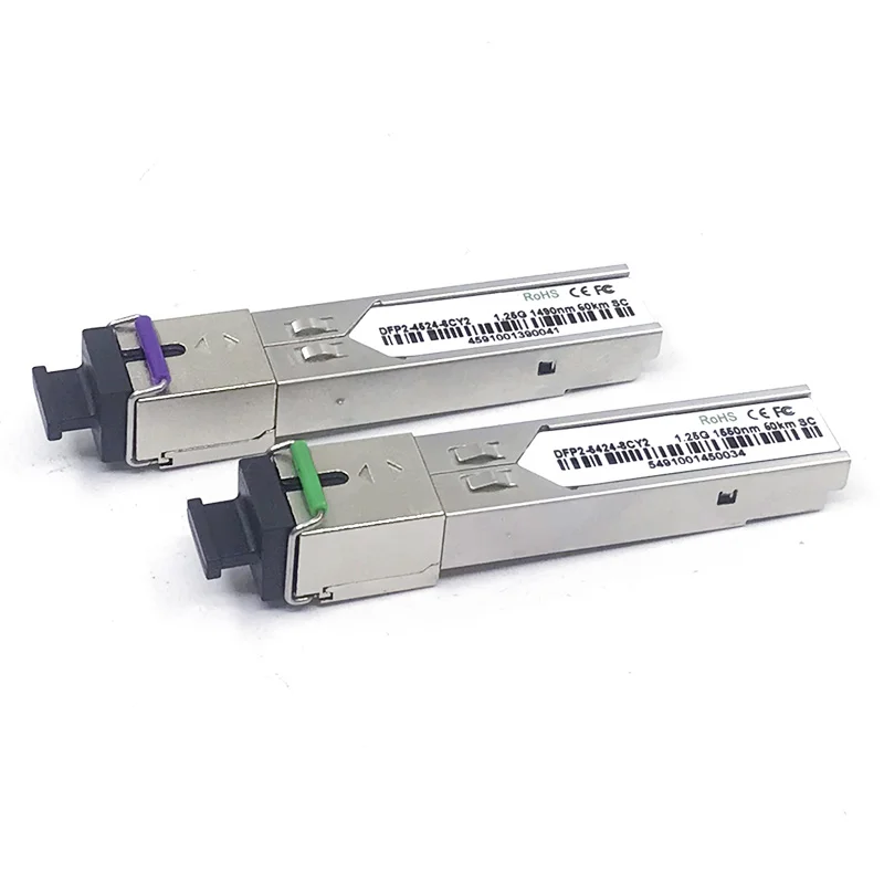 2PCS 1 pair DFP2-4524-6CY2 Tx1550nm Rx1490nm DFB laser 1G single mode Bidi SFP 60km SC 1.25G SFP
2PCS 1 pair DFP2-4524-6CY2 Tx1550nm Rx1490nm DFB laser 1G single mode Bidi SFP 60km SC 1.25G SFP