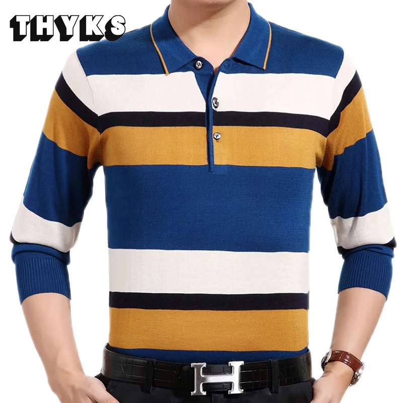 

2022 Jersey Luxury Mens Polos Tee Shirts Dress Fashions Brand Casual Striped Fitness Long Sleeve Polo Shirt Men Poloshirt