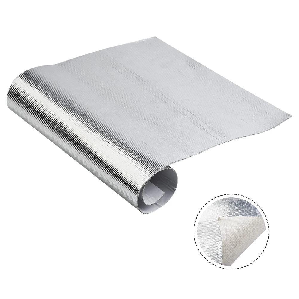 25x50cm Car Heat Protection Film Shield Insulation Hood Sound Deadener Protective Mat E-glass Fabric Aluminum Thickness 1.4 Mm
25x50cm Car Heat Protection Film Shield Insulation Hood Sound Deadener Protective Mat E-glass Fabric Aluminum Thickness 1.4 Mm