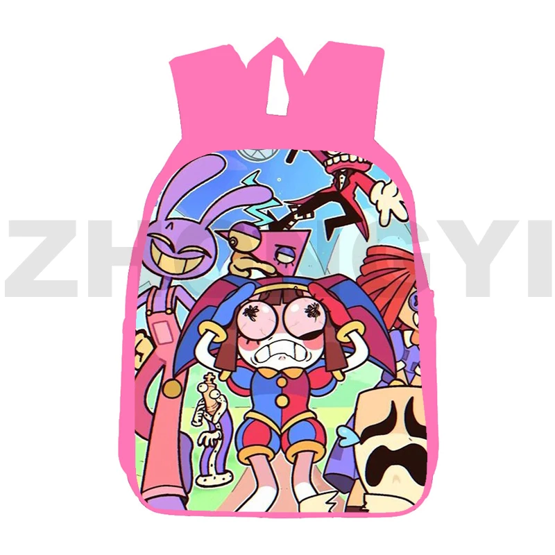

Fashion The Amazing Digital Circus Schoolbags for Girls Cartoon Backpacks 12/16 Inch Japanese Style Bookbag Anime Shoulder Bag