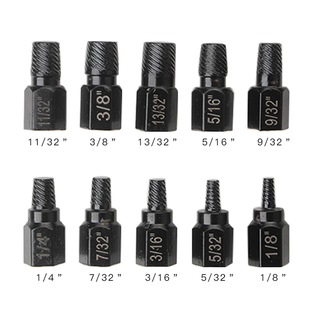 10pcs Damaged Screw Nut Extractor Multi-Spline Hexagon Socket Bolt Removal Tool Broken Screw Bolt Remover Extractor Hand Tools
10pcs Damaged Screw Nut Extractor Multi-Spline Hexagon Socket Bolt Removal Tool Broken Screw Bolt Remover Extractor Hand Tools