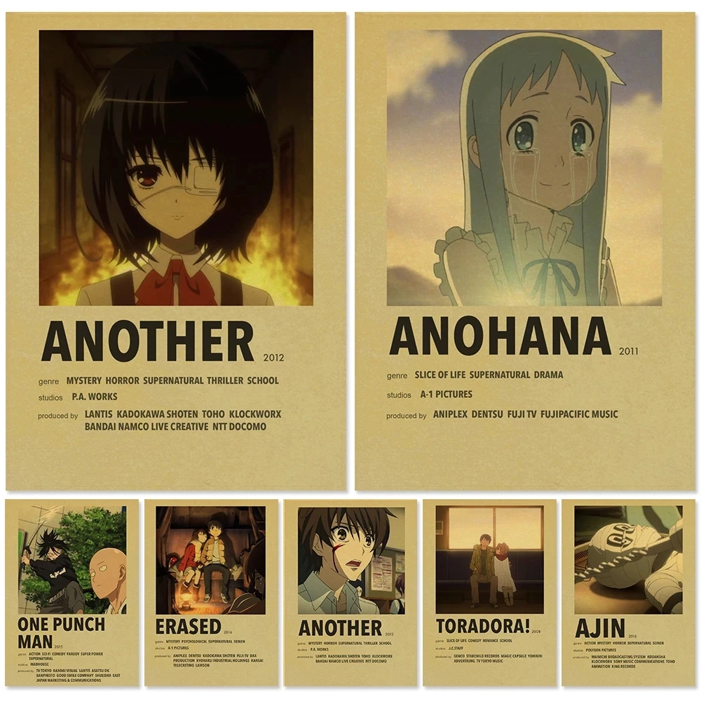 Painting Another Anohana One Punch Man Posters and Prints Wall Artwork Pictures Cuadros for Living Room Kraft Paper Home Decor
Painting Another Anohana One Punch Man Posters and Prints Wall Artwork Pictures Cuadros for Living Room Kraft Paper Home Decor