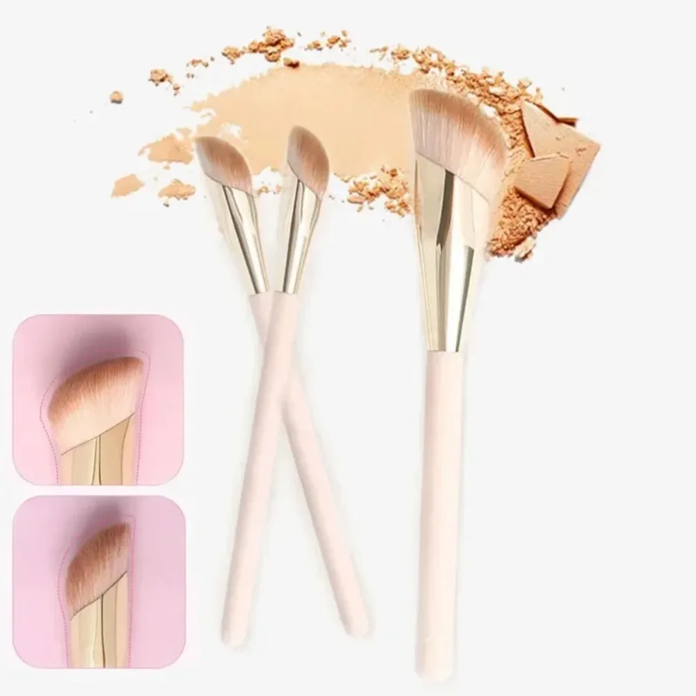 

1/2pcs Foundation Brush Oblique Head Concealer Brush Face Liquid Cream Powder Make Up Brushes Face Contour Beauty Makeup Tools