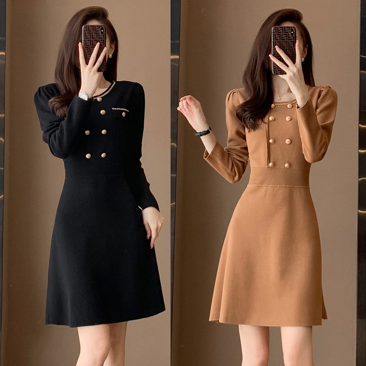 2024 Spring New Elegant Simple Black Knitted Dress Women Japanese Luxury High Quality Dress Long Sleeve Skinny A-Line Midi Dress
2024 Spring New Elegant Simple Black Knitted Dress Women Japanese Luxury High Quality Dress Long Sleeve Skinny A-Line Midi Dress