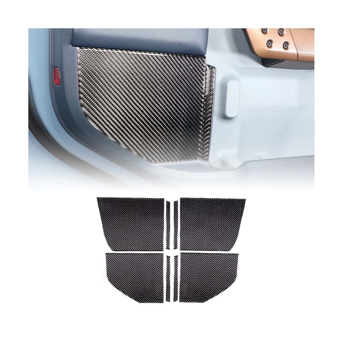 Car Inner Door Anti Kick Decorative Panel Trim Stickers for Ford Maverick 2022 2023 Accessories - Soft Carbon Fiber
Car Inner Door Anti Kick Decorative Panel Trim Stickers for Ford Maverick 2022 2023 Accessories - Soft Carbon Fiber