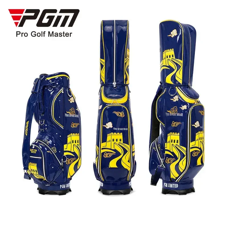 

PGM Man Custom PU Golf Cart Bag Embroidery Waterproof Staff Bag Male Standard Ball Cart Club Bag Sport Portable Large Capacity