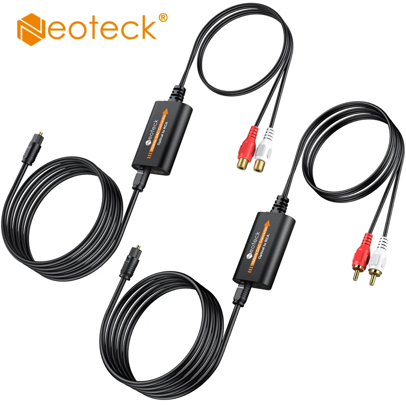 Neoteck 192kHz SPDIF to RCA Converter Digital to Analog DAC Audio Converter Optical Toslink to RCA Audio Adapter Male / Female
Neoteck 192kHz SPDIF to RCA Converter Digital to Analog DAC Audio Converter Optical Toslink to RCA Audio Adapter Male / Female