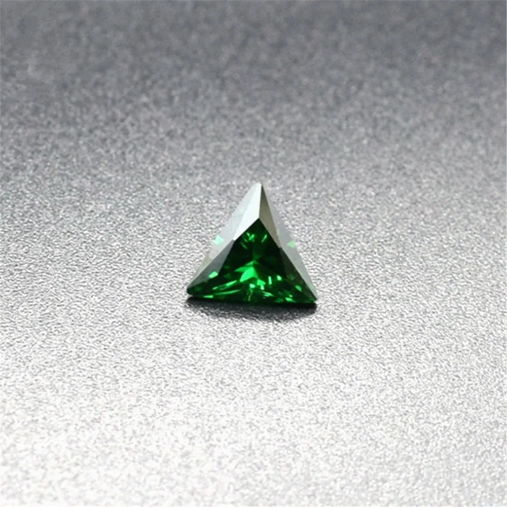 

Joanlyn Emerald Triangle Faceted Medium Green Emerald Gem Multiple Sizes to Choose C45E