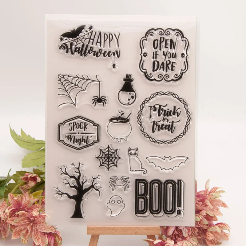 Merry Halloween Stamps Rubber Transparent Silicone Seal Diy Hand Account Scrapbook Journal Decoration Crafts Stencils Reusable
Merry Halloween Stamps Rubber Transparent Silicone Seal Diy Hand Account Scrapbook Journal Decoration Crafts Stencils Reusable