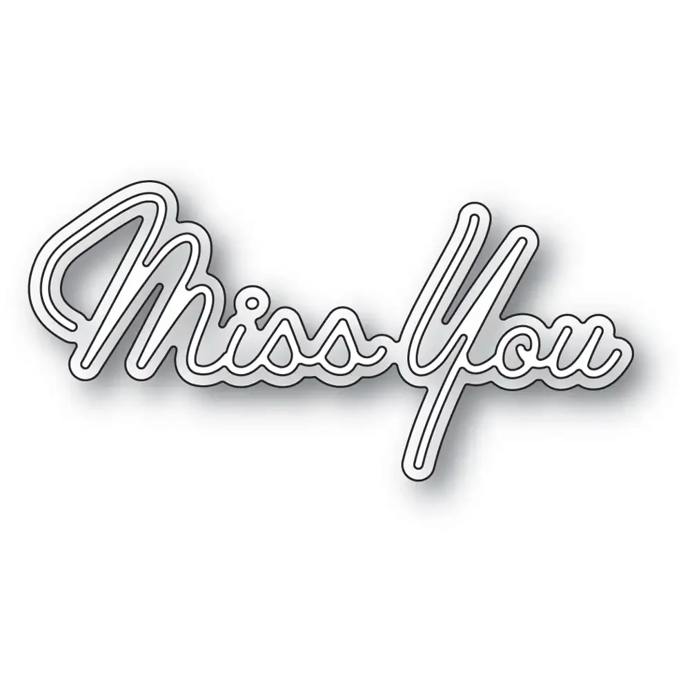 Miss You Debut Script Dies cutting data slimline essentials scrapbooking card stencil for DIY handmade
Miss You Debut Script Dies cutting data slimline essentials scrapbooking card stencil for DIY handmade
