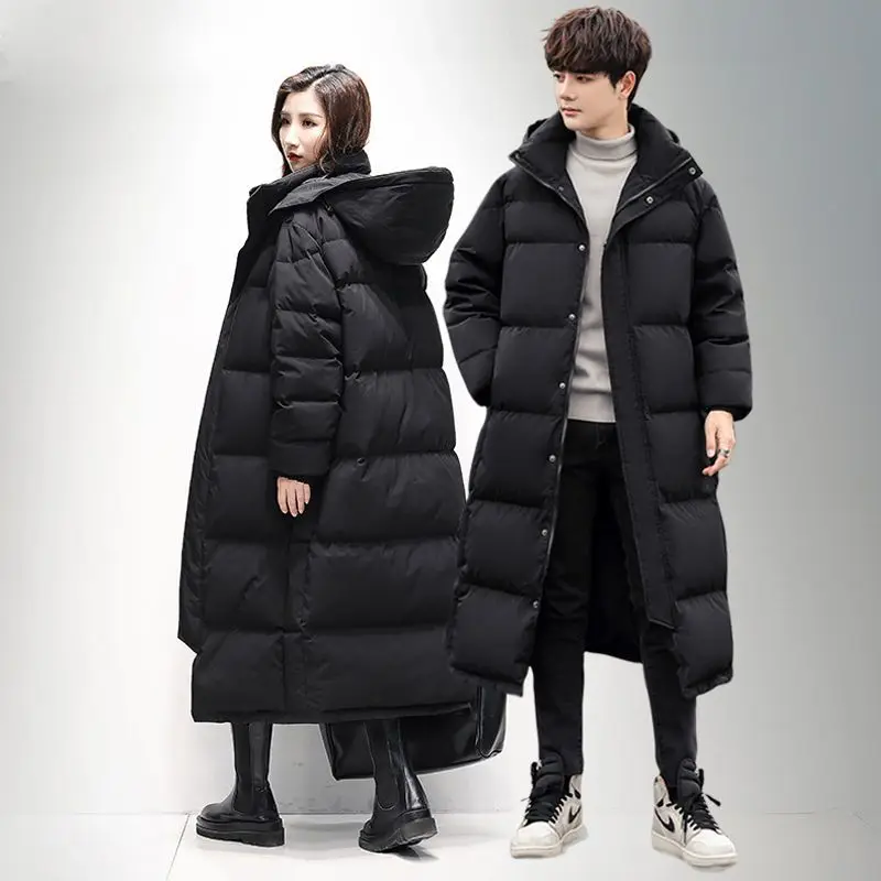 Down Jackets Mid-Length The-Knee Padded Thickening Hooded Couple Jacket Women Korean Loose Cotton-padded Jacket Cotton Clothes
Down Jackets Mid-Length The-Knee Padded Thickening Hooded Couple Jacket Women Korean Loose Cotton-padded Jacket Cotton Clothes