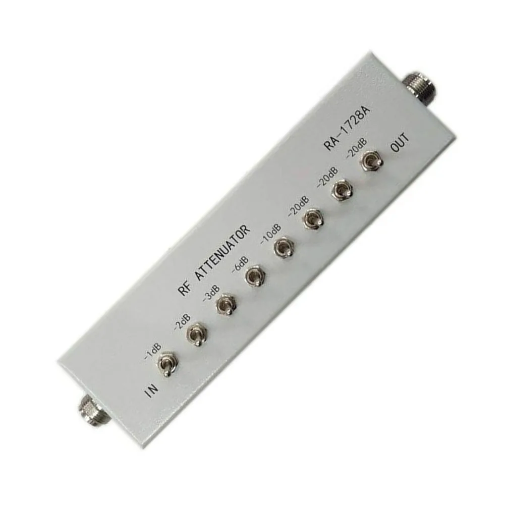 High Frequency Attenuator 1/2/3/6/10/20dB/8 Sections 82DB 250MHZ 0 82DB Variable Step for Amateur Radio Transmitters
High Frequency Attenuator 1/2/3/6/10/20dB/8 Sections 82DB 250MHZ 0 82DB Variable Step for Amateur Radio Transmitters