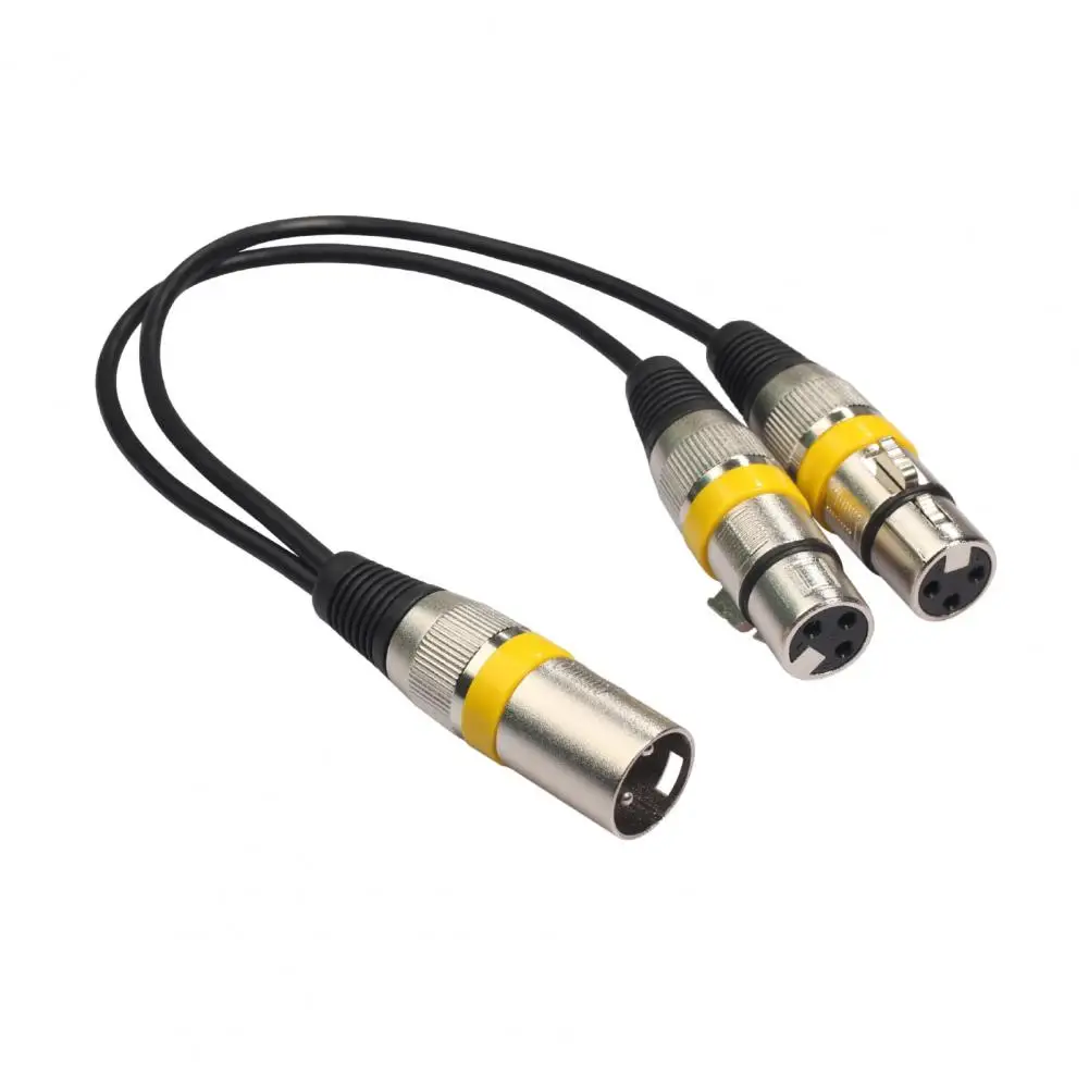 Audio Cable 30cm Premium High Toughness Zinc Alloy 2 in 1 XLR Male to XLR Female Audio Wire for Microphone
Audio Cable 30cm Premium High Toughness Zinc Alloy 2 in 1 XLR Male to XLR Female Audio Wire for Microphone