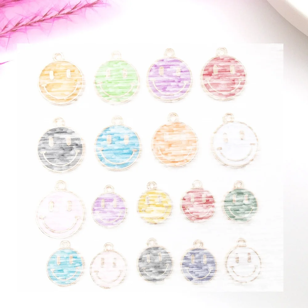 100pcs mix Big and Small Cute smiley face Drop Oil Alloy Jewelry Accessories DIY Bracelet Small Pendant Wholesale
100pcs mix Big and Small Cute smiley face Drop Oil Alloy Jewelry Accessories DIY Bracelet Small Pendant Wholesale