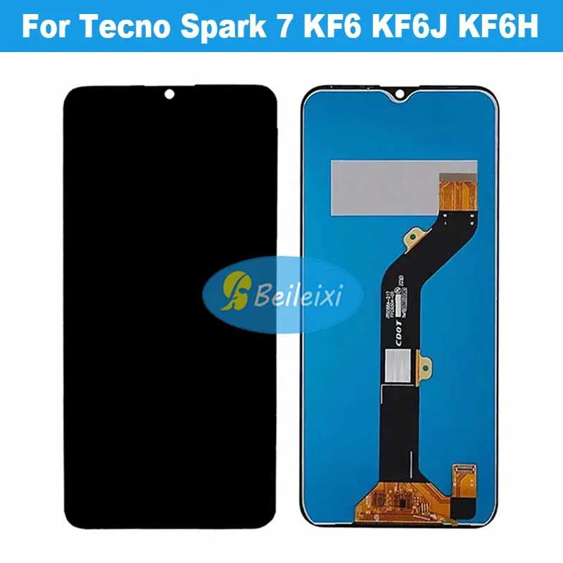 

For Tecno Spark 7 KF6 KF6i KF6k KF6m KF6n KF6J KF6H LCD Display Touch Screen Digitizer Assembly For Tecno Spark 7T KF6p KF6P