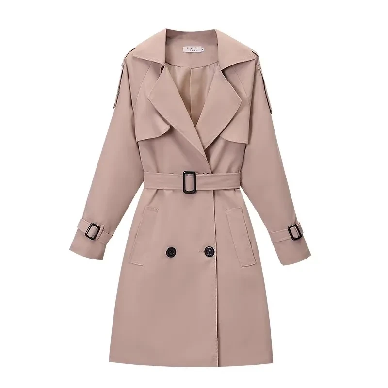 Large Size 4xl Women's Trench Coat Mid-Length Loose Casual Windbreaker Ladies Overcoat Female Outerwear With Belt 2023autumn New
Large Size 4xl Women's Trench Coat Mid-Length Loose Casual Windbreaker Ladies Overcoat Female Outerwear With Belt 2023autumn New