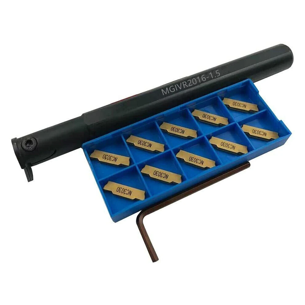 Durable Cutting Tool Holder Inserts 10p MGMN150 10pcs/Box 160mm Length Alloy Steel + Carbide Internal Grooving
Durable Cutting Tool Holder Inserts 10p MGMN150 10pcs/Box 160mm Length Alloy Steel + Carbide Internal Grooving