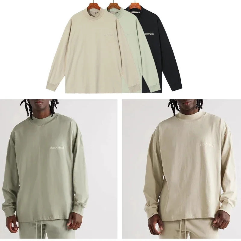 Essentials Trendy Brand With Label Main Line Letter High Collar Men's Sweater High Street Large Loose Fitting Long Sleeves
Essentials Trendy Brand With Label Main Line Letter High Collar Men's Sweater High Street Large Loose Fitting Long Sleeves