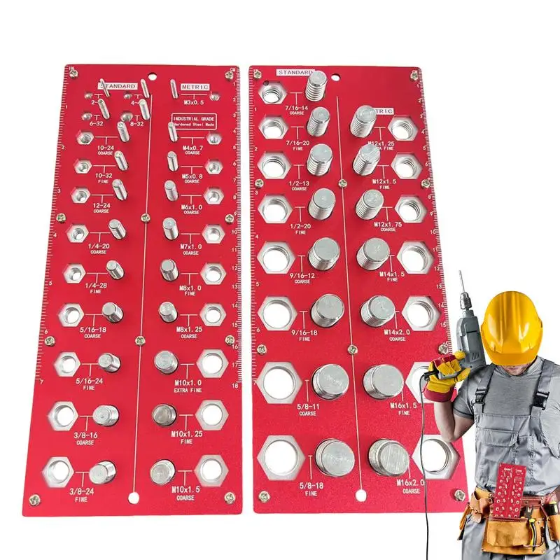 Bolt Identifier Board Wall-Mountable Bolt And Nut Identifier Wall-Mountable Bolt Size Checker Precision Markings Standard &
Bolt Identifier Board Wall-Mountable Bolt And Nut Identifier Wall-Mountable Bolt Size Checker Precision Markings Standard &