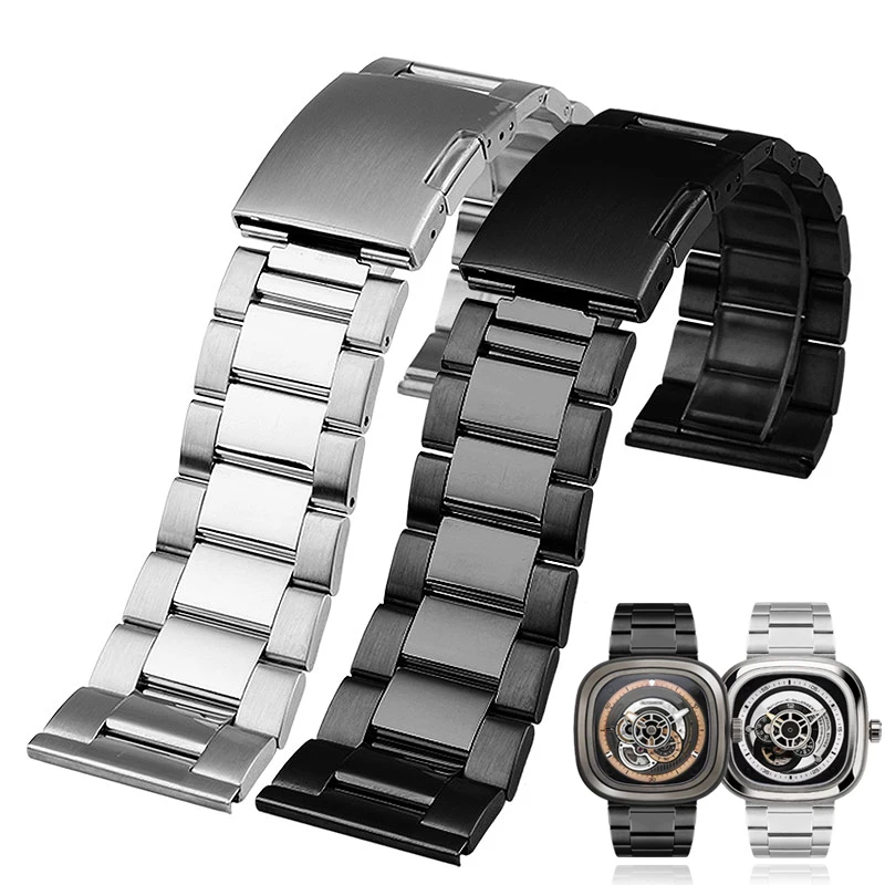 Stainless steel strap For Seven on Friday Diesel 24mm 26mm 28mmLarge size Men Metal Solid Wrist watch Band Bracelet
Stainless steel strap For Seven on Friday Diesel 24mm 26mm 28mmLarge size Men Metal Solid Wrist watch Band Bracelet