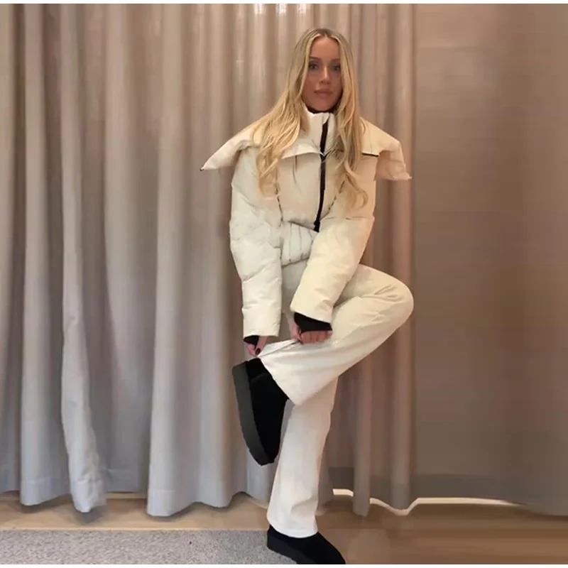 سيدة كامل الجسم بدلة تزلج مقنعين الوقوف الفراء طوق سستة حزام الخصر متوهج السراويل بذلة موضة غمد الرياضة شتاء 2025 ملابس التزلج سيدة كامل الجسم بدلة تزلج مقنعين الوقوف الفراء طوق سستة حزام الخصر متوهج السراويل بذلة موضة غمد الرياضة شتاء 2025 ملابس التزلج