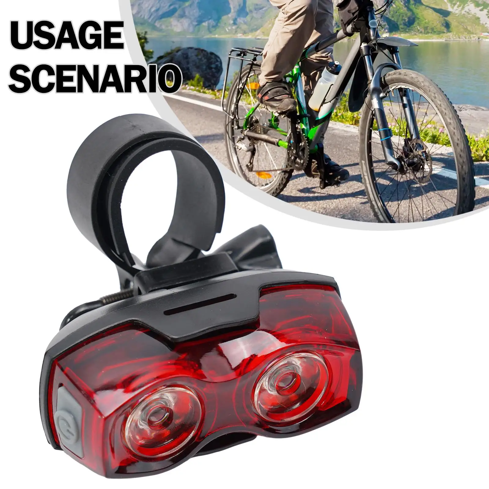 Bike Tail Light Bright and Compact Bike Tail Light Red Light Suitable for Mountain Bikes Horizontal/Vertical Placement
Bike Tail Light Bright and Compact Bike Tail Light Red Light Suitable for Mountain Bikes Horizontal/Vertical Placement