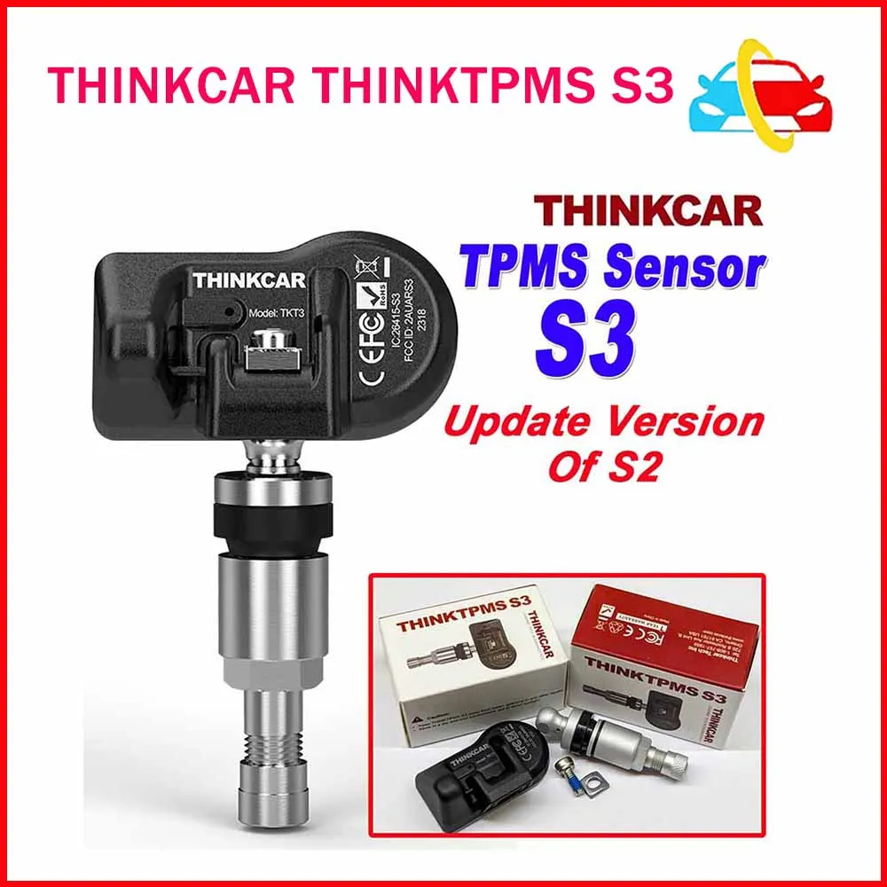 

THINKCAR THINKTPMS S3 обновление S2 315 МГц 433 МГц Автомобильный датчик давления в шинах, датчик давления в шинах, детектор, инструмент, переучение, сброс и программа