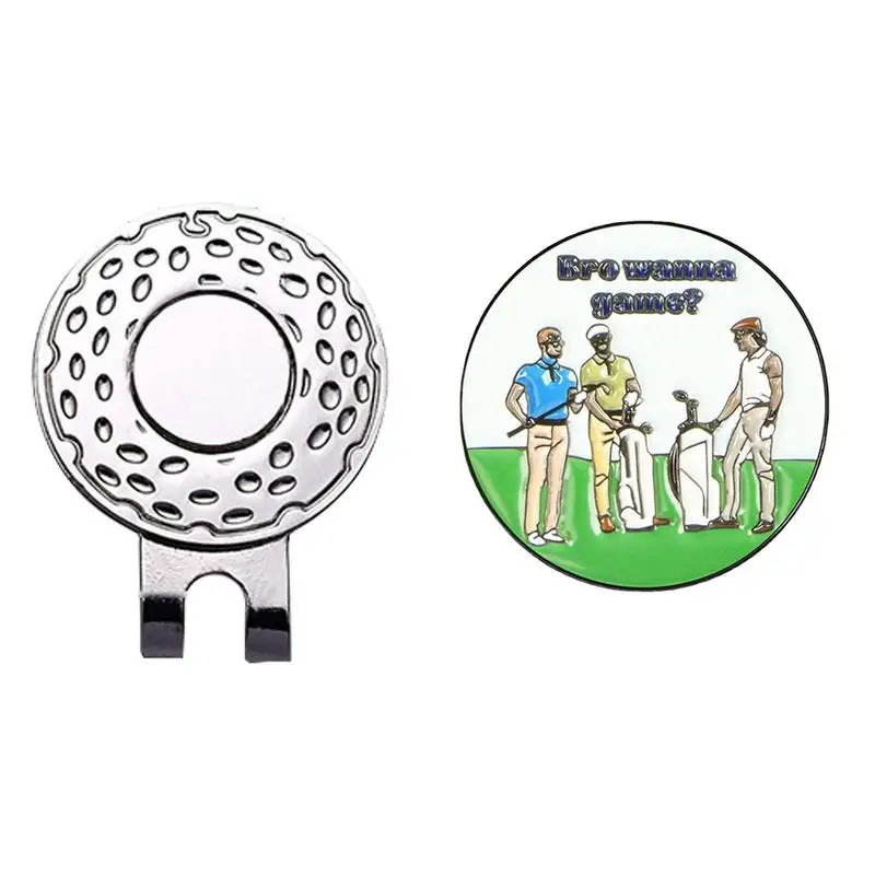 

Golf Marker Holder Magnetic Golf Ball Marker Hat Clip Golf Scene Golf Marker For Men Women Golfer Removable Attaches Easily To