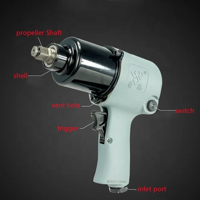 

7500rpm 1/2 inch square head hand tool remove bolt screw air tools air rivet nut gun other pneumatic tools used for air pump