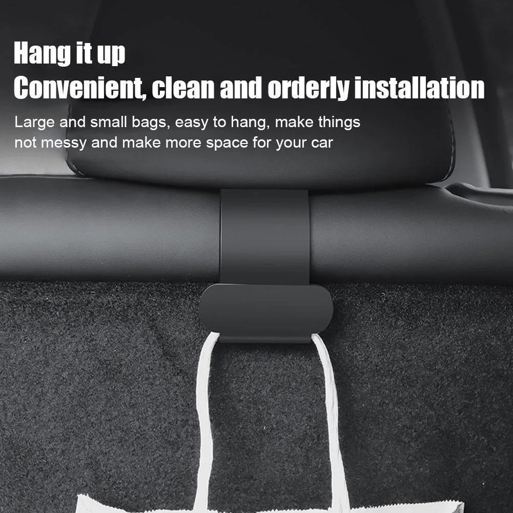 Part Trunk Hook Car Chair For Tesla Model Y Interior Practical Row Trunk Hook 2x ABS Material Auto Performance
Part Trunk Hook Car Chair For Tesla Model Y Interior Practical Row Trunk Hook 2x ABS Material Auto Performance