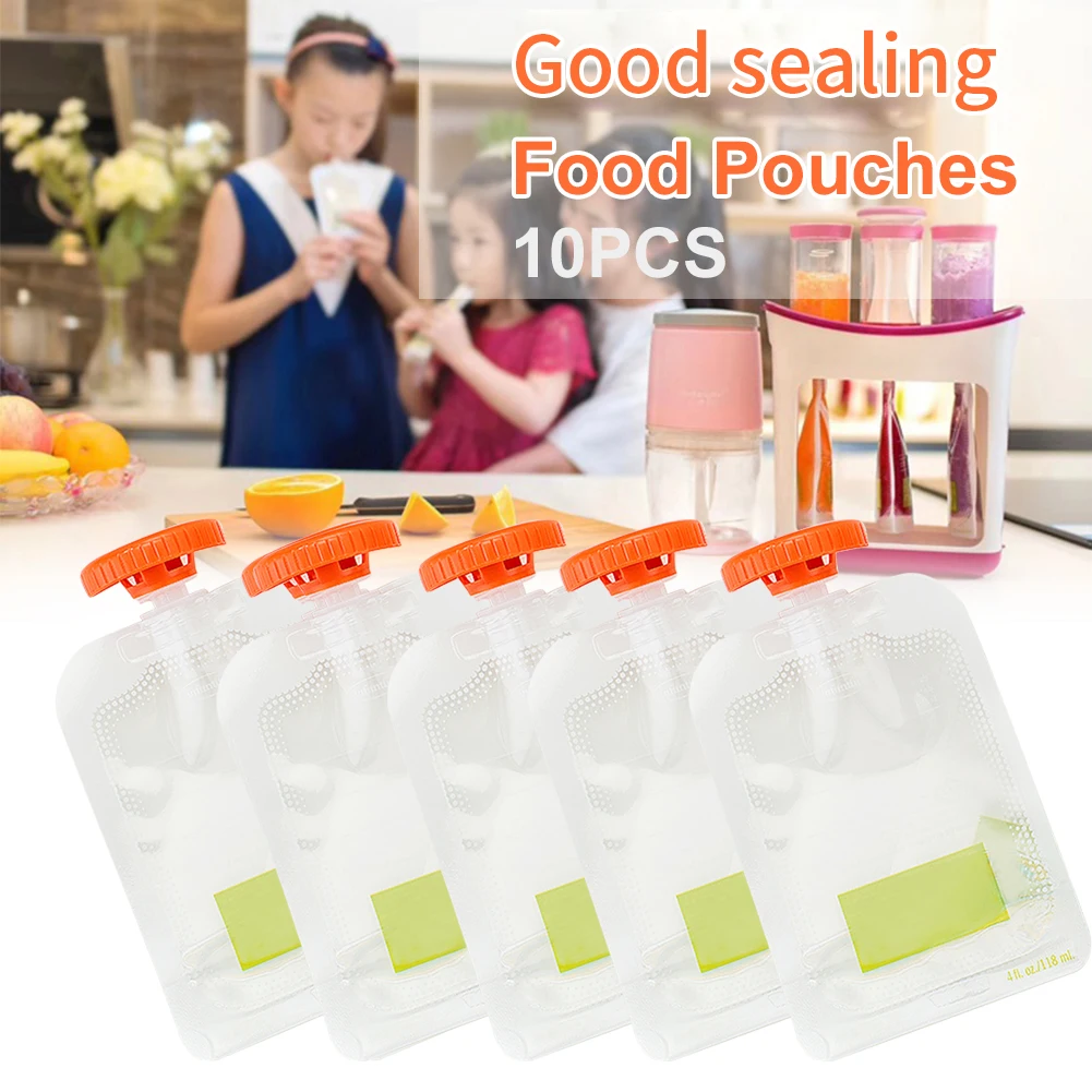 10pcs/set Newborn Fruit Storage Dispenser With Lid Reusable Baby Food Pouches Portable Refillable Home Kitchen Travel Easy Clean 
10pcs/set Newborn Fruit Storage Dispenser With Lid Reusable Baby Food Pouches Portable Refillable Home Kitchen Travel Easy Clean