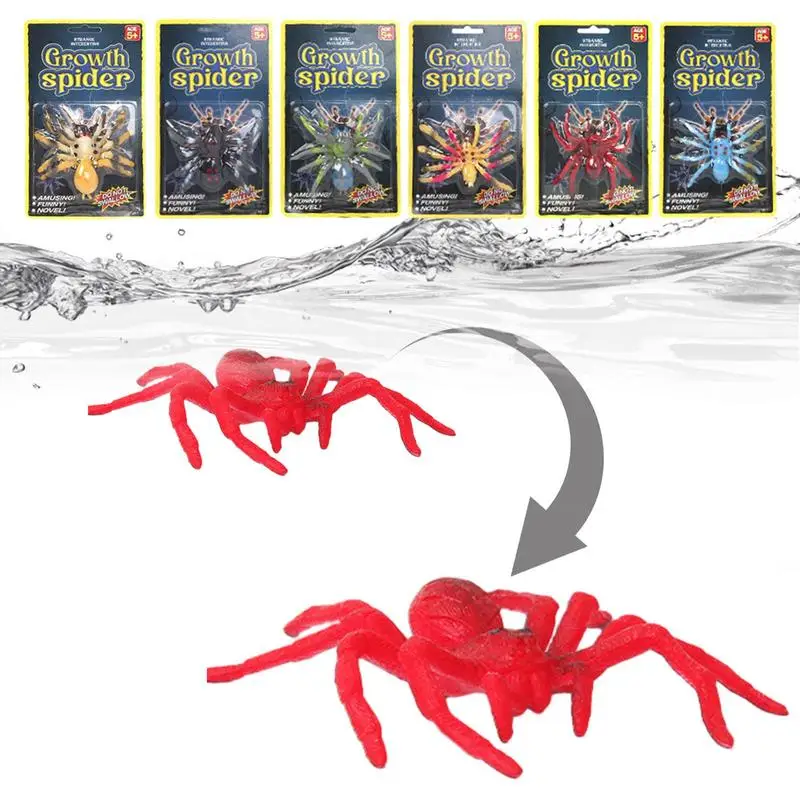 

Water Spider Toy 6Pcs Funny Gadgets Water Expanding Spider Toy Party Gift Favors Bathtub Toys For Kids Children Boys