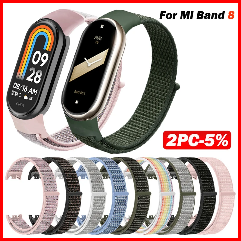Ремешок нейлоновый для Xiaomi mi Band 8, сменный спортивный браслет с петлей для Mi Band 8
Ремешок нейлоновый для Xiaomi mi Band 8, сменный спортивный браслет с петлей для Mi Band 8