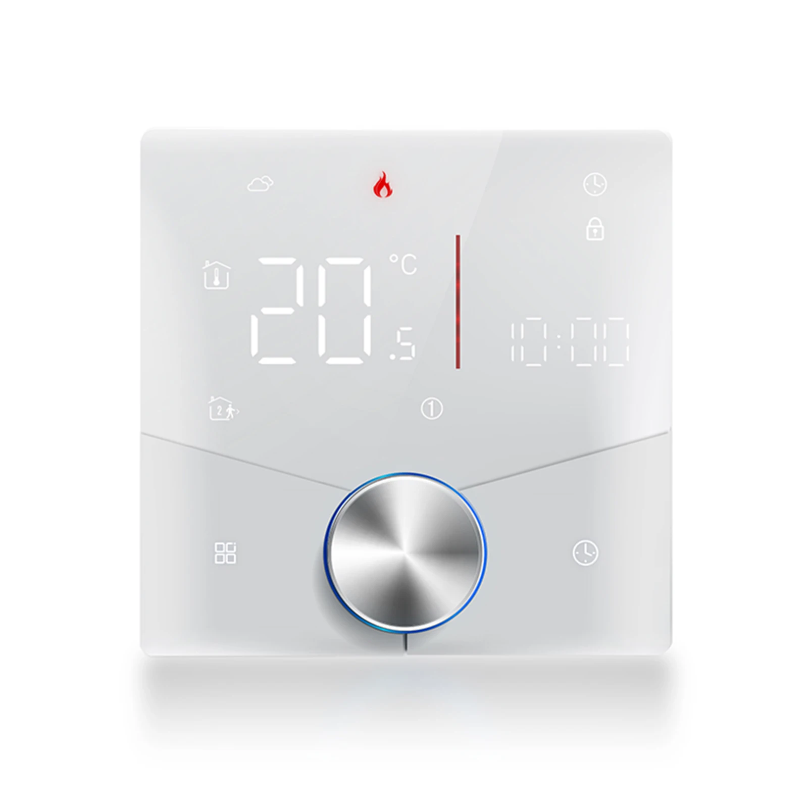 Smart Thermostat for Water Boiler and Electric Heating Compatible with Wall Surfaces Voice Control Capabilities
Smart Thermostat for Water Boiler and Electric Heating Compatible with Wall Surfaces Voice Control Capabilities