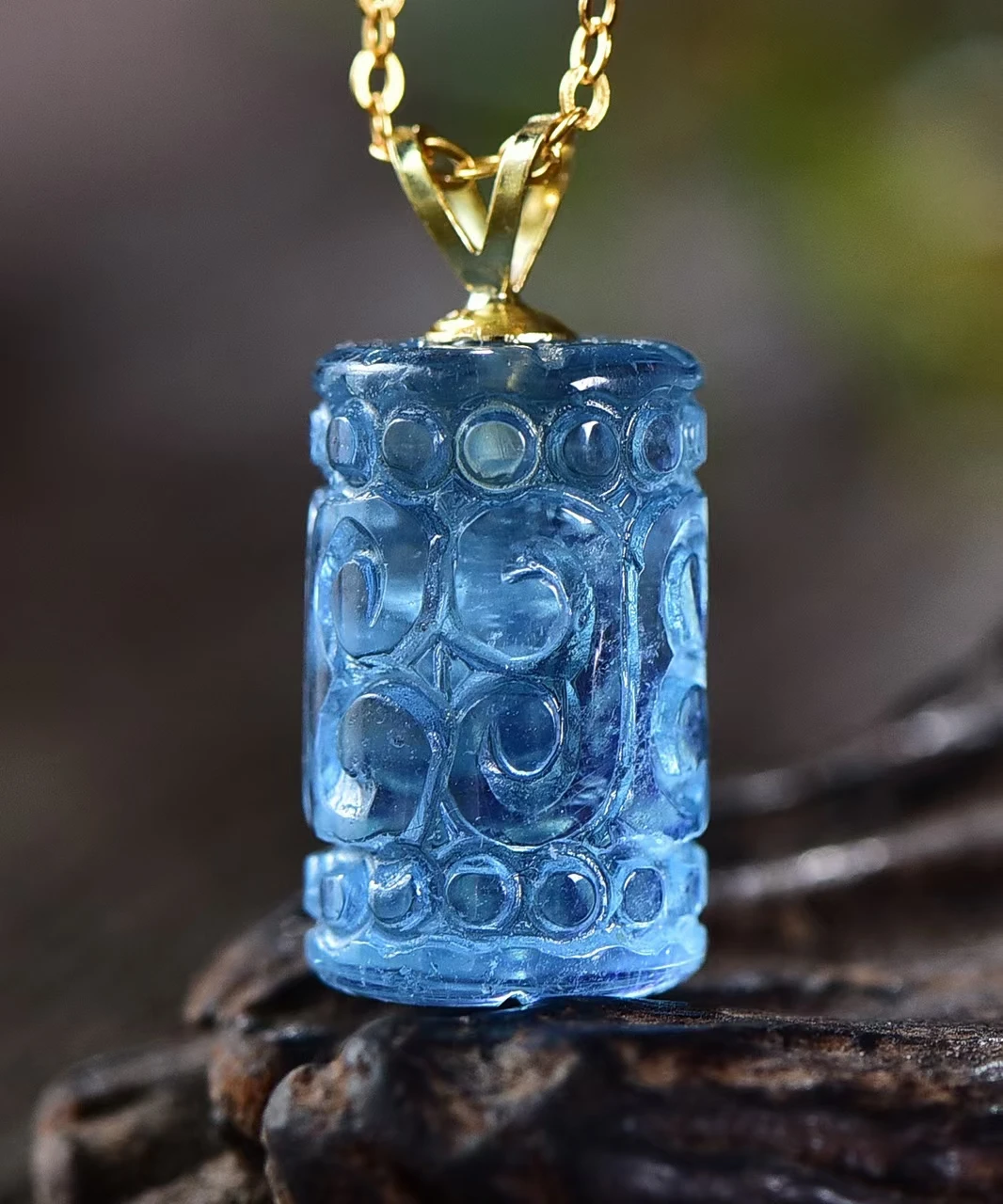Natural Blue Aquamarine Pendant Women Men Brazil Barrel 15/9mm Blue Aquamarine 18K Gold Crystal Necklace AAAAAA
Natural Blue Aquamarine Pendant Women Men Brazil Barrel 15/9mm Blue Aquamarine 18K Gold Crystal Necklace AAAAAA
