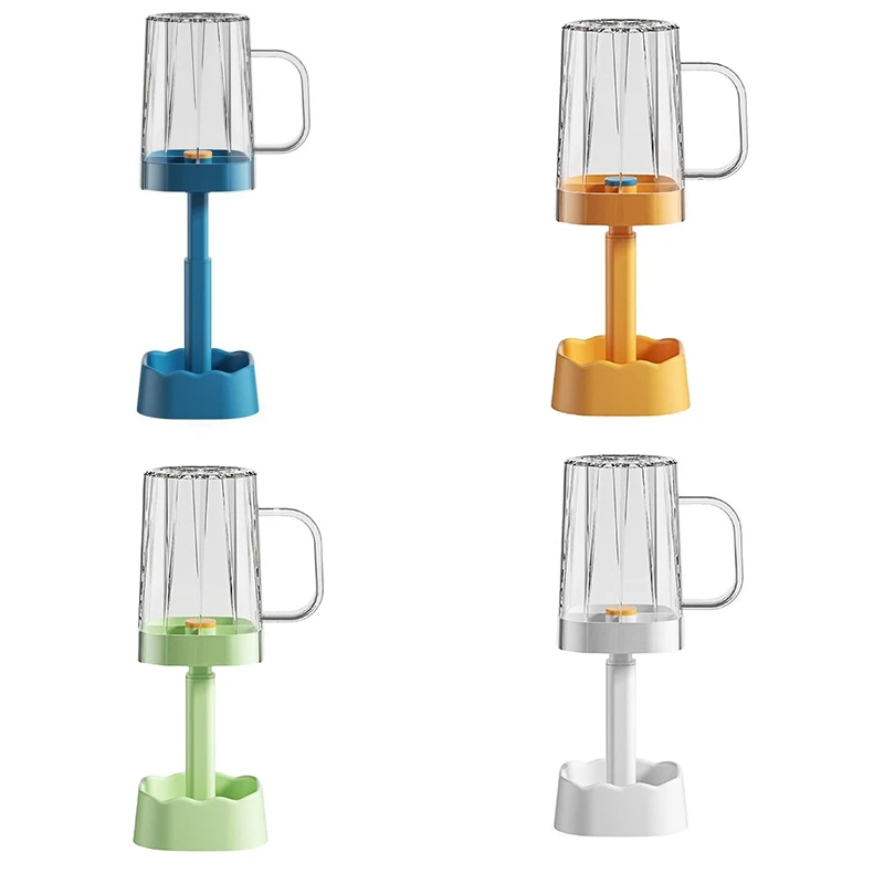 

Toothbrush Holder With Tooth Brush Cup, Suitable For All Toothbrushes, Toothbrush Holder With Mouthwash Cup Set