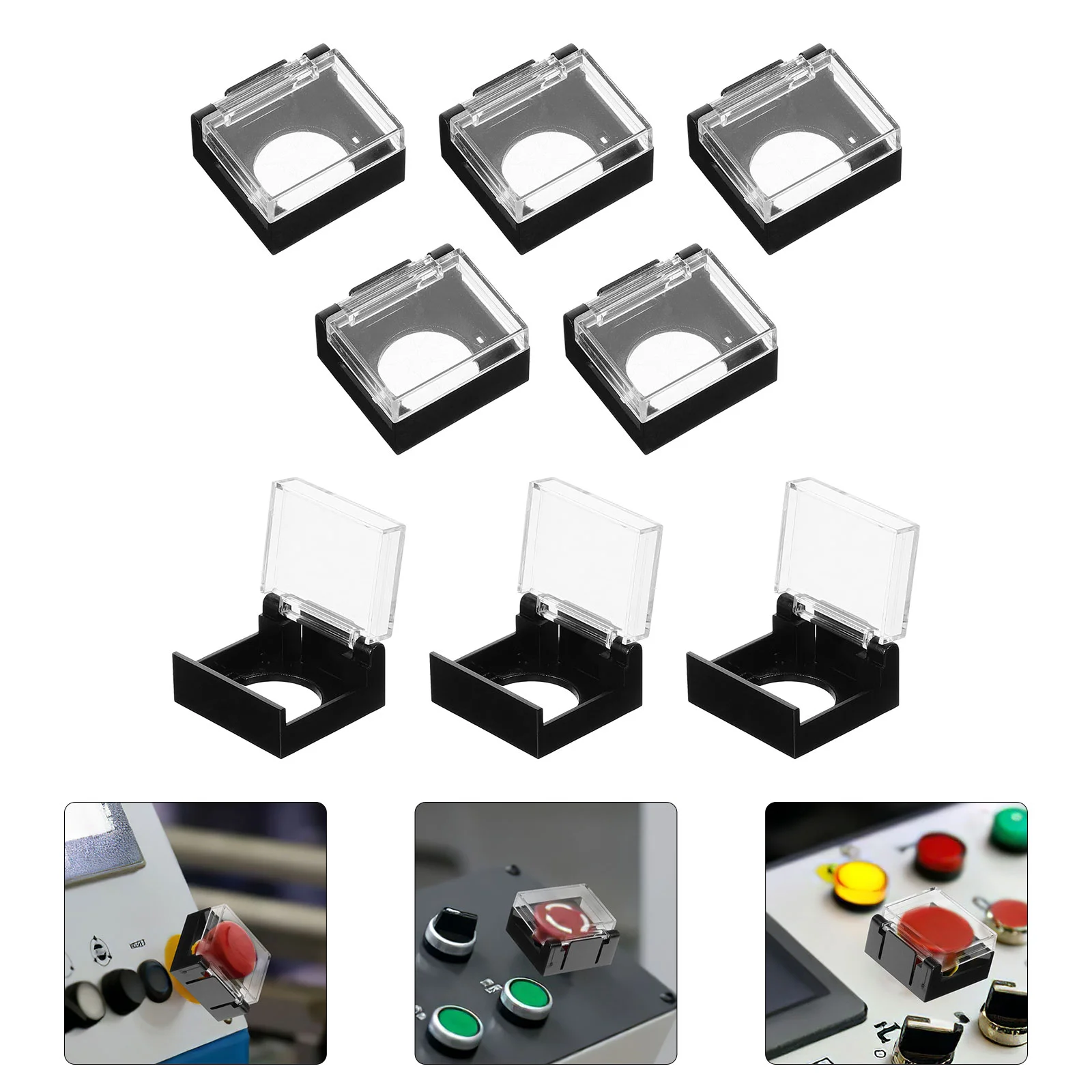 10 Pcs Protector Button Guard Push Emergency Stop Lockout Plastic Protective Cover
10 Pcs Protector Button Guard Push Emergency Stop Lockout Plastic Protective Cover