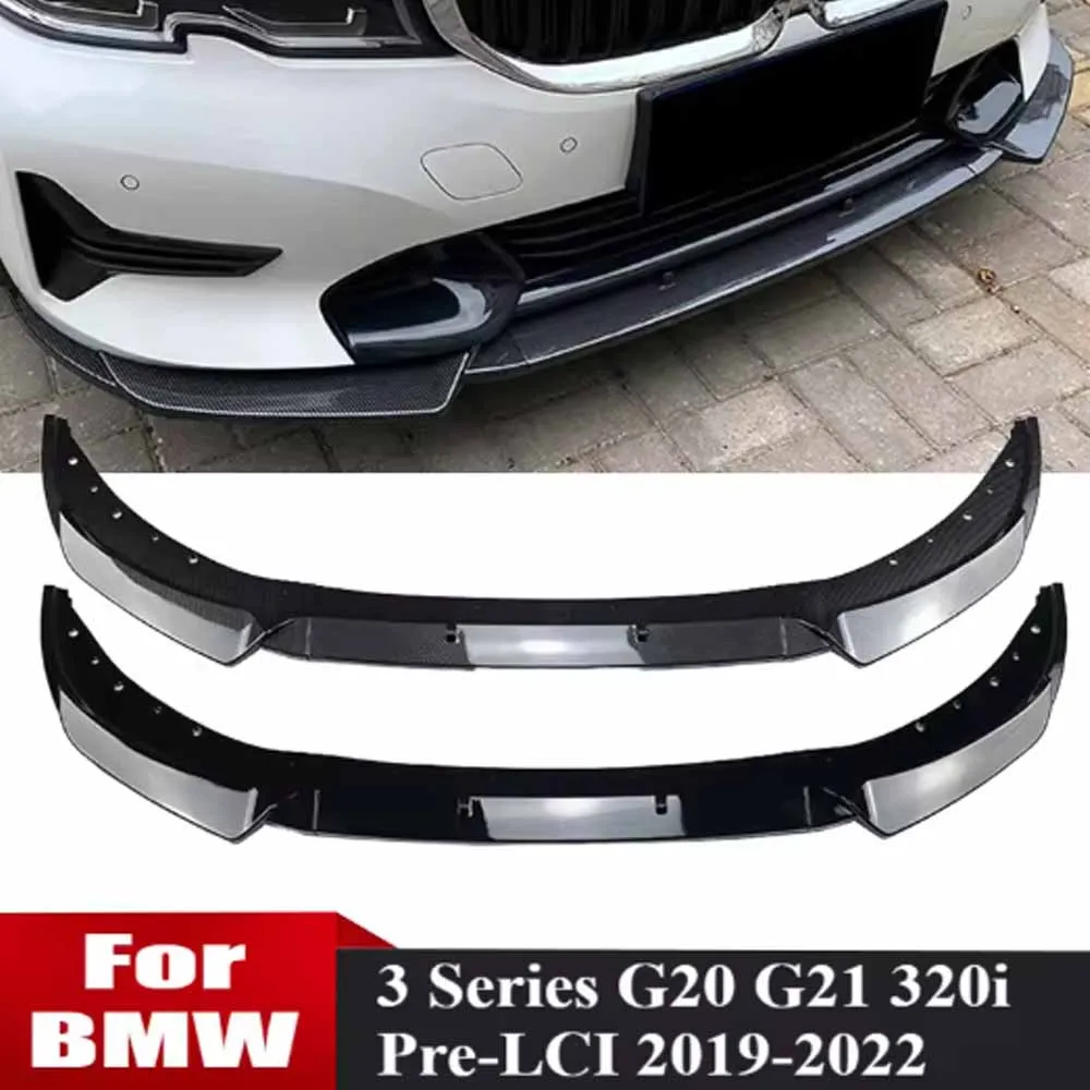 Car Bumper Lip For BMW 3 Series G20 G21 320i 325i 2019-2022 Car Front Bumper Splitter Lip Spoiler Diffuser Car Body Kit Tuning Car Bumper Lip For BMW 3 Series G20 G21 320i 325i 2019-2022 Car Front Bumper Splitter Lip Spoiler Diffuser Car Body Kit Tuning