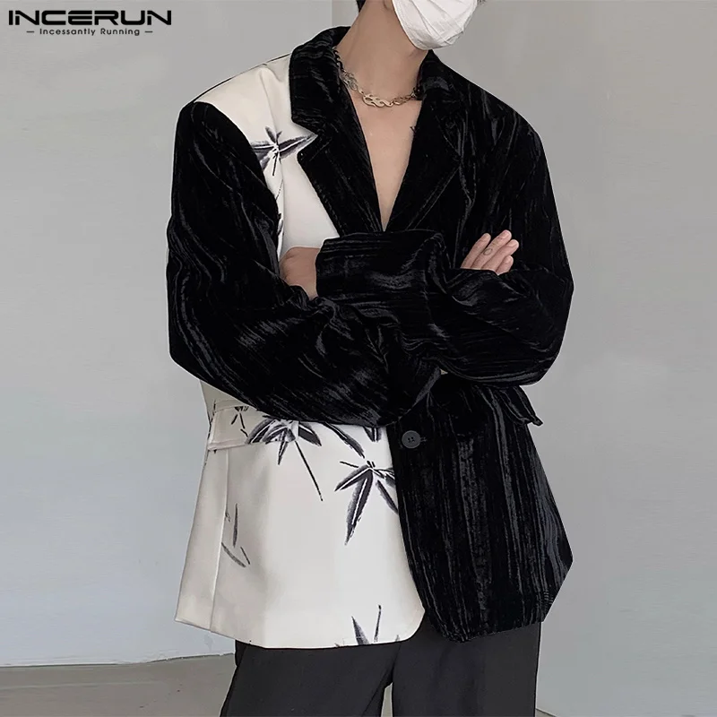INCERUN Men Blazer Print Velour Patchwork Lapel Long Sleeve Button Casual Suits Men Streetwear 2024 Spring Fashion Coats S-5XL
INCERUN Men Blazer Print Velour Patchwork Lapel Long Sleeve Button Casual Suits Men Streetwear 2024 Spring Fashion Coats S-5XL