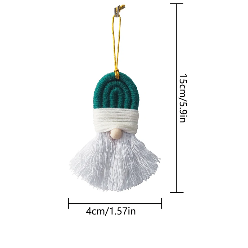 Boho Macrame Christmas Tree Ornament - Handwoven Holiday Decor 11 Sa30ddd5fe1f54167834fbfe1d0914b0cL