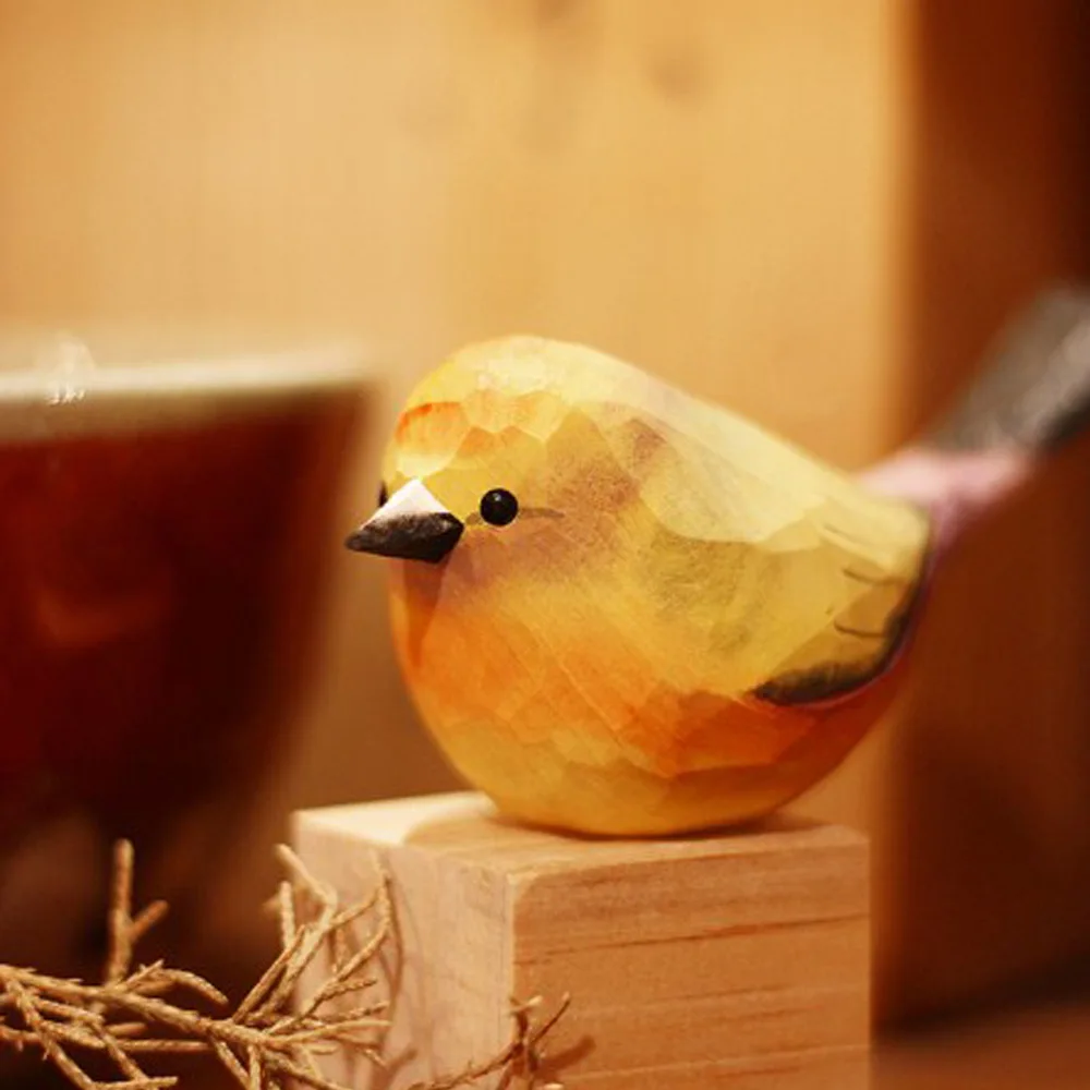 Nordic Home Decoration Craft Pure Handmade Solid Wood Carving Fat Bird Sparrow Bird Garden Ornaments Wooden Bird Statue
Nordic Home Decoration Craft Pure Handmade Solid Wood Carving Fat Bird Sparrow Bird Garden Ornaments Wooden Bird Statue