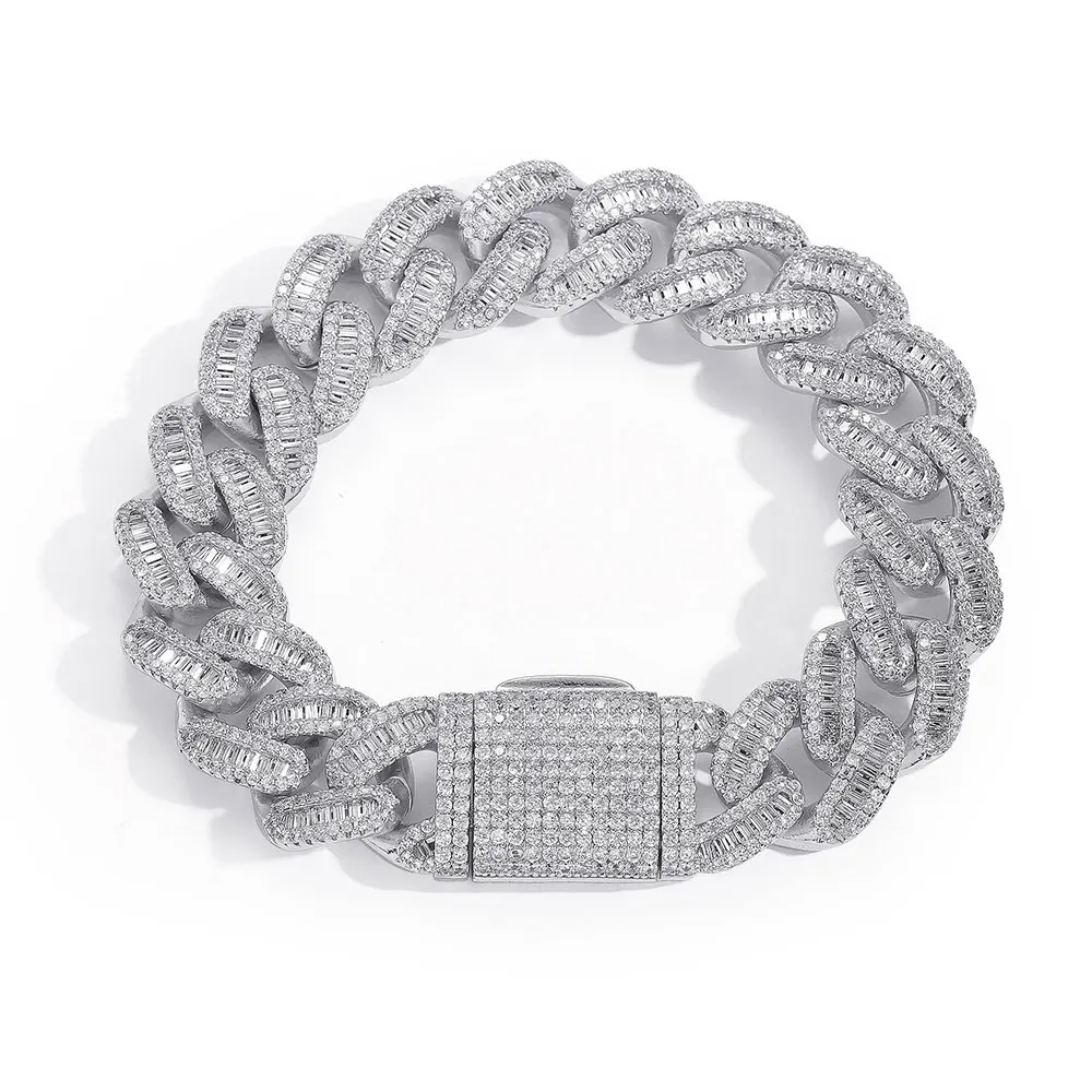15mm Hip Hop Rapper Rock Men Iced Out Prong Fashion Luxury Jewelry Cuban Link Matching Bracelet Hommes
15mm Hip Hop Rapper Rock Men Iced Out Prong Fashion Luxury Jewelry Cuban Link Matching Bracelet Hommes