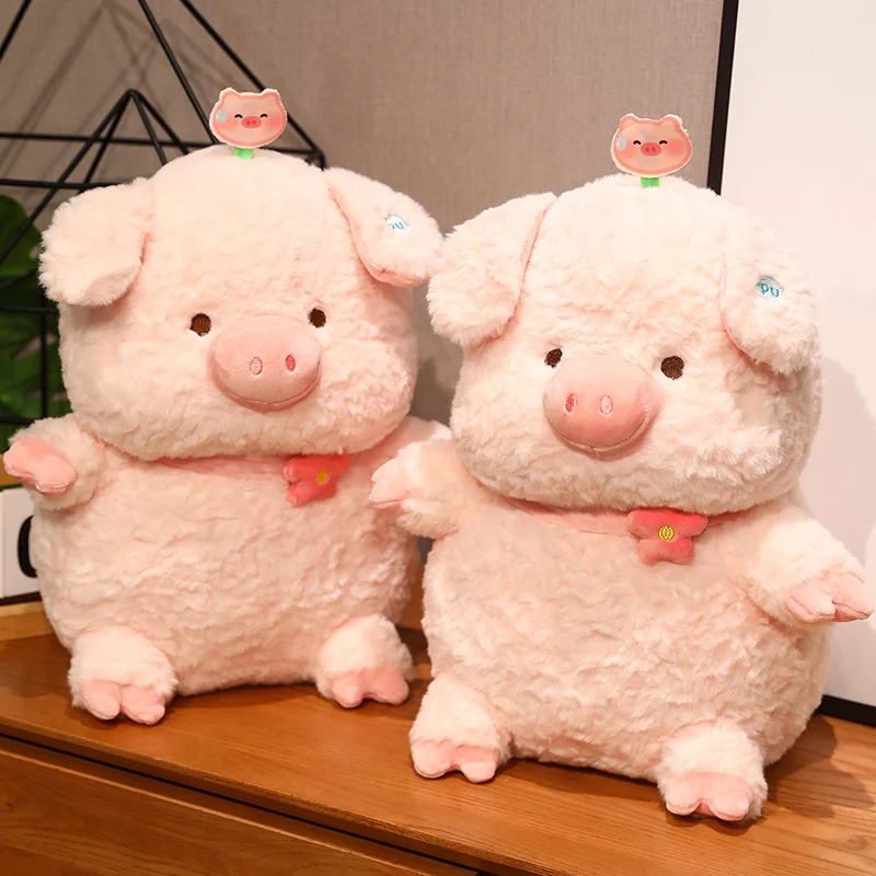 

25/35/45cm New Cute Cartoon Lazy Pig Pillow Plush&Stuffed toys Filled With Cotton Favorite Birthday Gift For Adults For Children