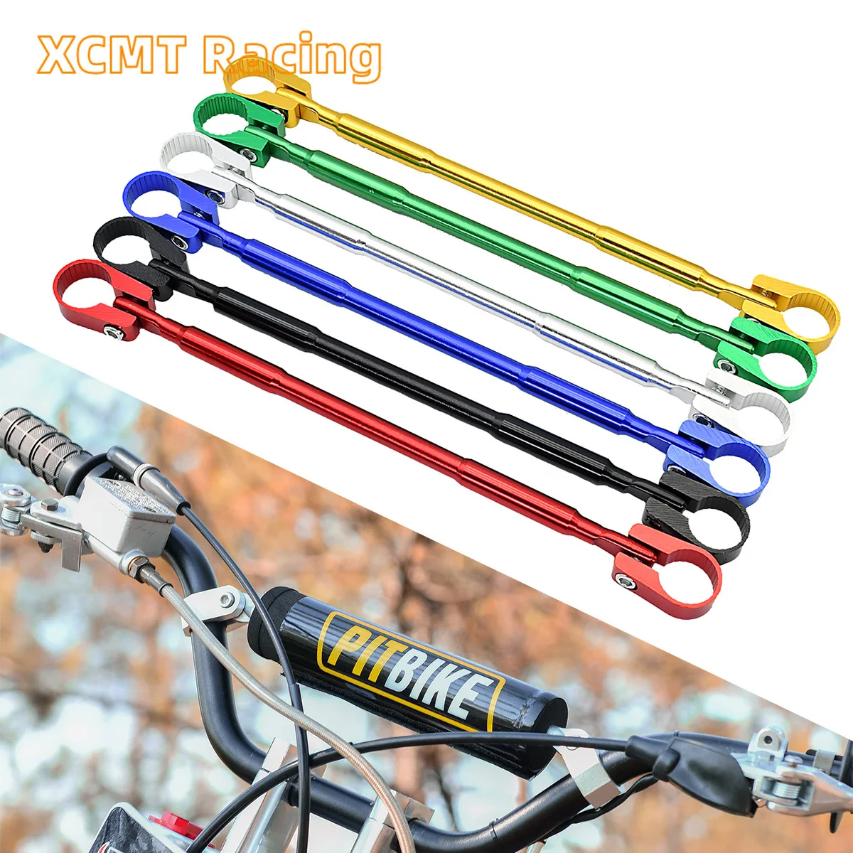 

Motorcycle Balance Bar Universal 22mm CNC Aluminum Crossbar Strengthen Handlebar Extended Motorbike Reinforce Lever Accessories